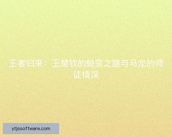 王者归来：王楚钦的蜕变之路与马龙的师徒情深